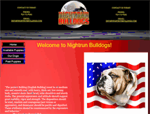 Tablet Screenshot of nightrunbulldogs.com